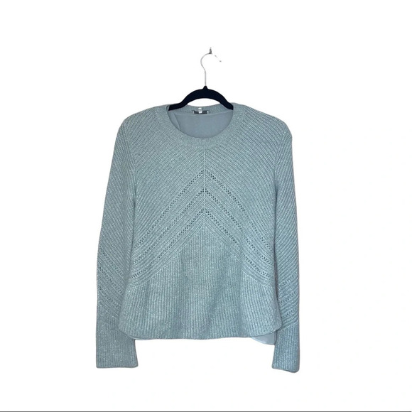 Lucky Brand Mint Green Metallic Knit Lined Pullover Sweater Small Women’s - Picture 13 of 13
